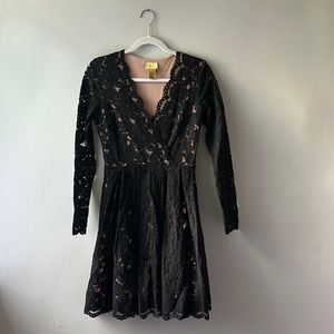 H&M Party Collection Black Lace Dress